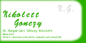 nikolett gonczy business card